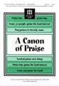 Canon of Praise Three-Part Treble choral sheet music cover